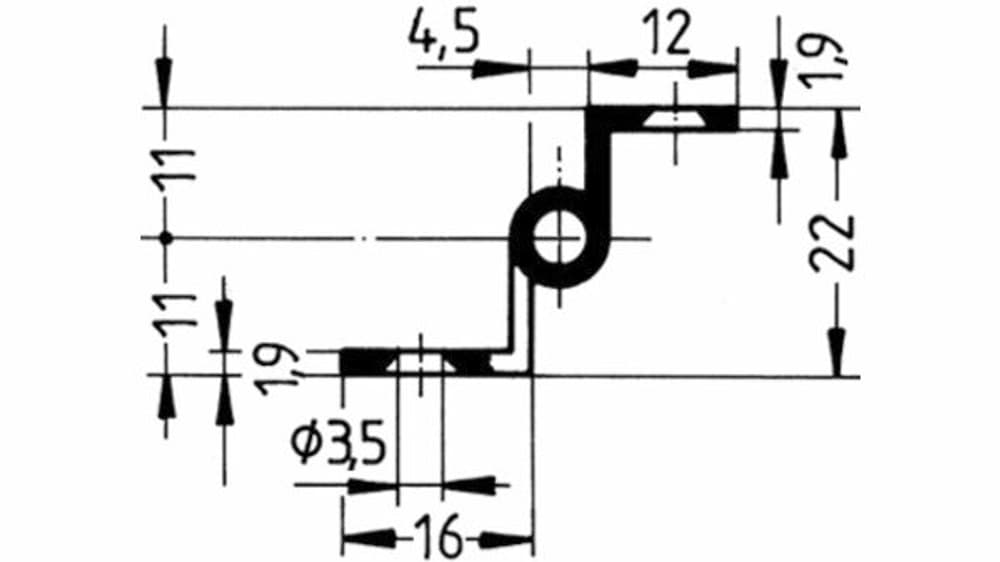 Möbelbänder FS, Rollendurchmesser 8 mm Scharnier Werkstarck 669700109990 Bild Nr. 1