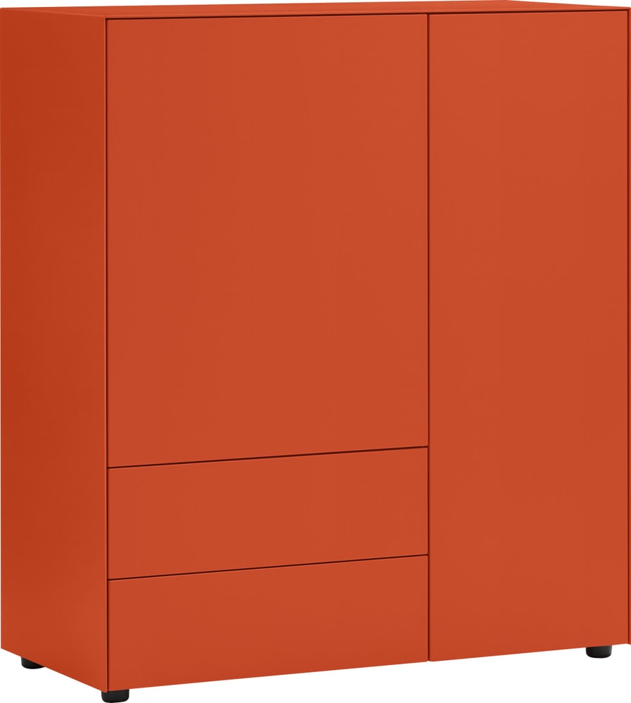 LUX Highboard 400840700057 Grösse B: 100.0 cm x T: 46.0 cm x H: 111.5 cm Farbe Orange Bild Nr. 1