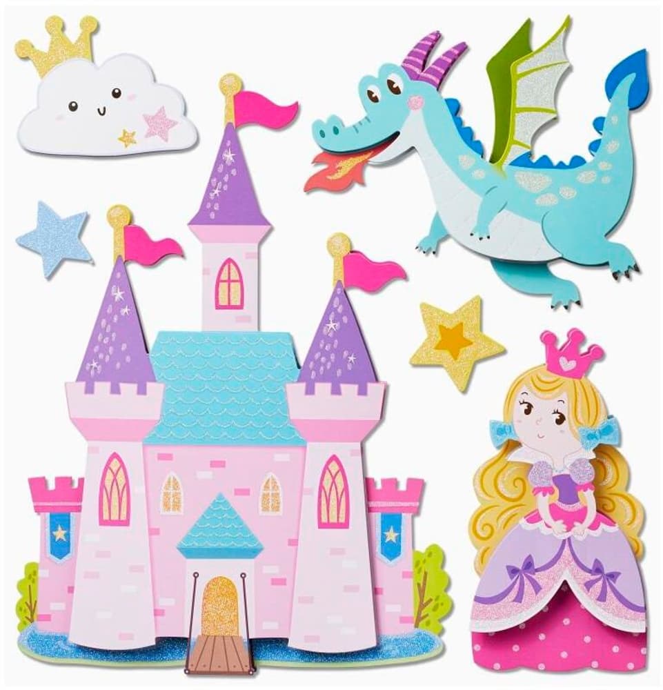 3D-Sticker Prinzessin 1 Blatt Sticker HobbyFun 785302426662 Bild Nr. 1