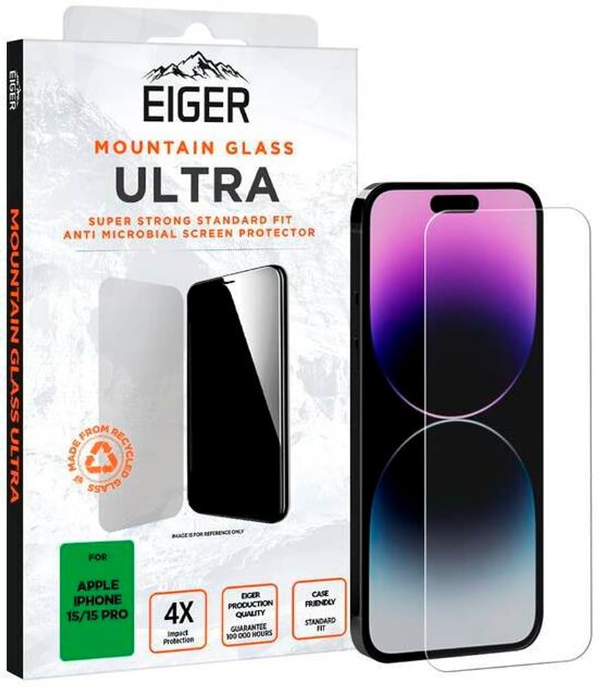 SP Mountain Glass Ultra iPhone 15/15 Pro Pellicola protettiva per smartphone Eiger 785302408698 N. figura 1