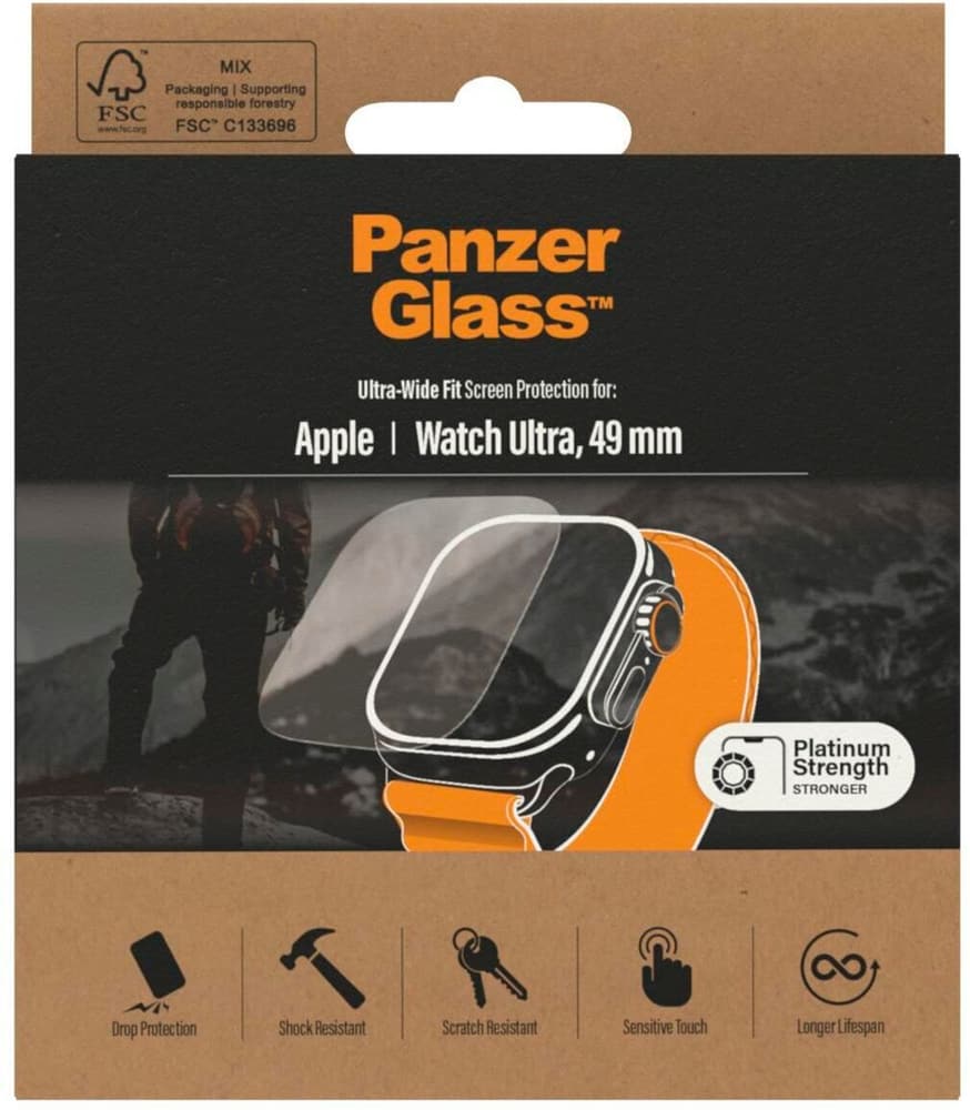 AB Apple Watch Ultra 49 mm Pellicola protettiva per smartwatch Panzerglass 785300196572 N. figura 1