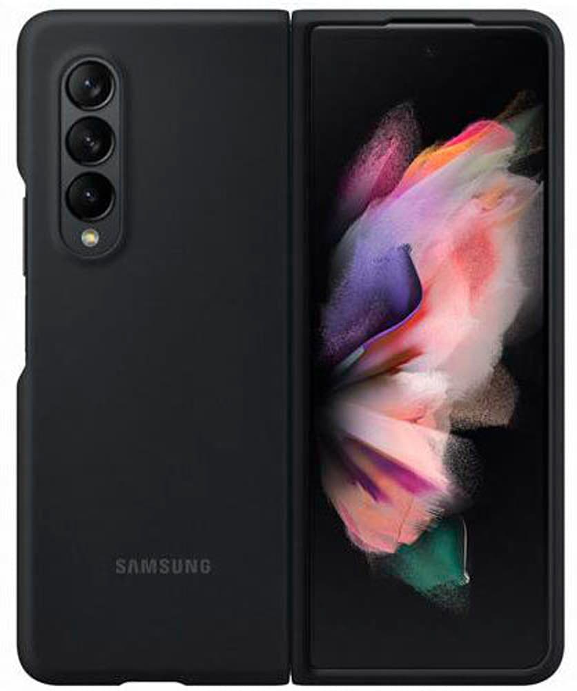 Galaxy Z Fold3 Silicone Cover Black Smartphone Hülle Samsung 785300161673 Bild Nr. 1