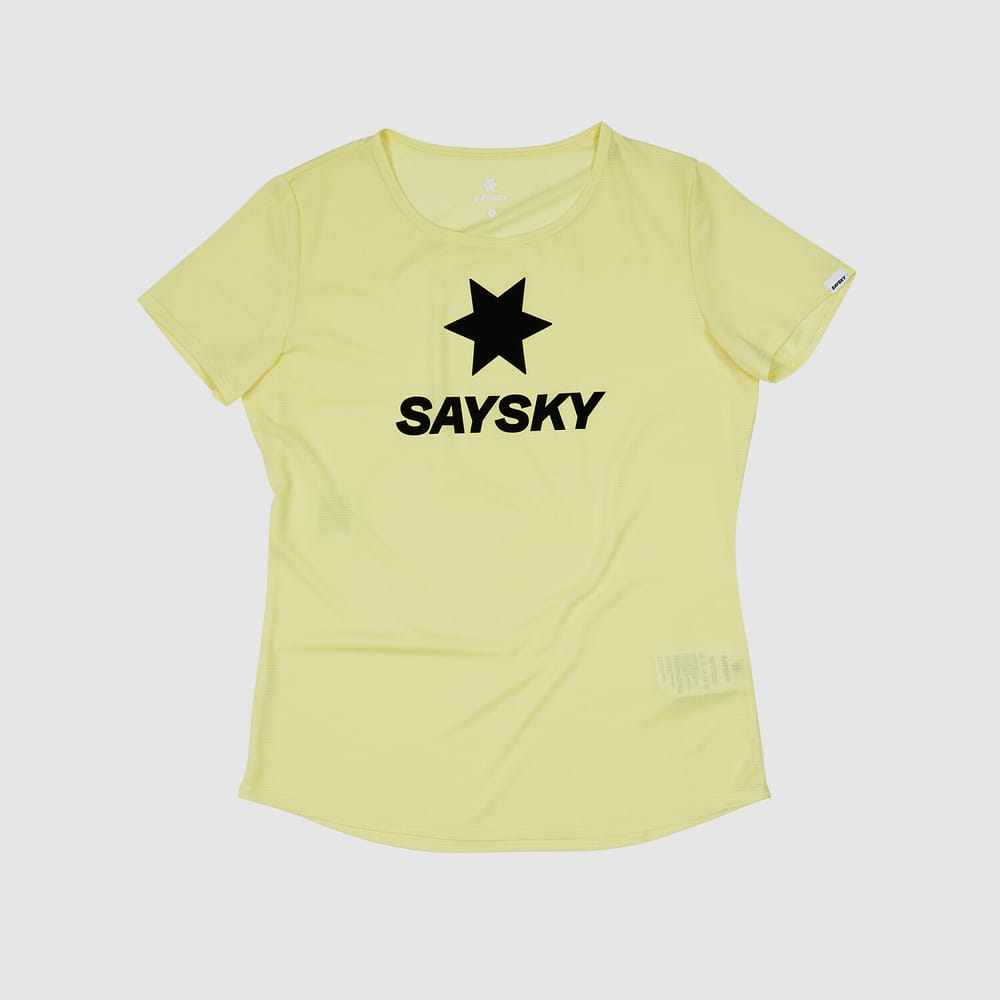 W Logo Flow T-Shirt Saysky 467719500551 Grösse L Farbe Hellgelb Bild-Nr. 1