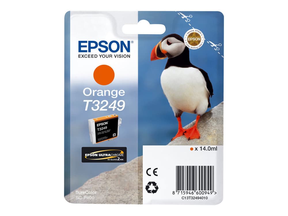 T3249 Orange Cartuccia d'inchiostro Epson 785302431346 N. figura 1