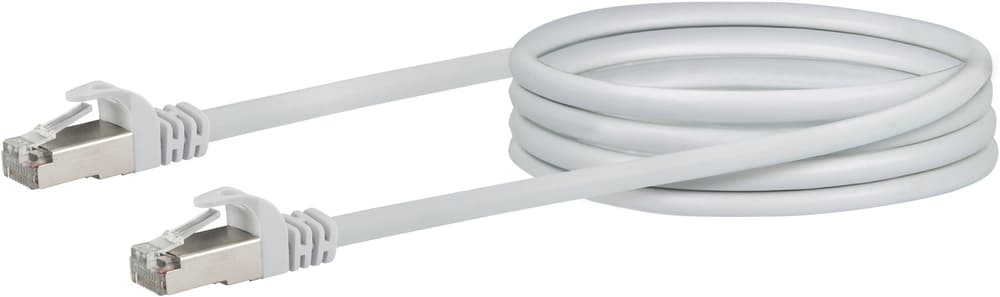 Cable de réseau S/FTP Cat. 6 0.5m blanc Câble de réseau Schwaiger 613186900000 Photo no. 1