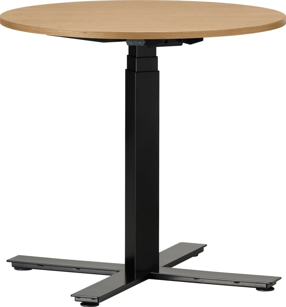 FLEXCUBE Tavolo da riunione regolabile in altezza 401932100000 Dimensioni A: 62.5 cm Colore Quercia N. figura 1