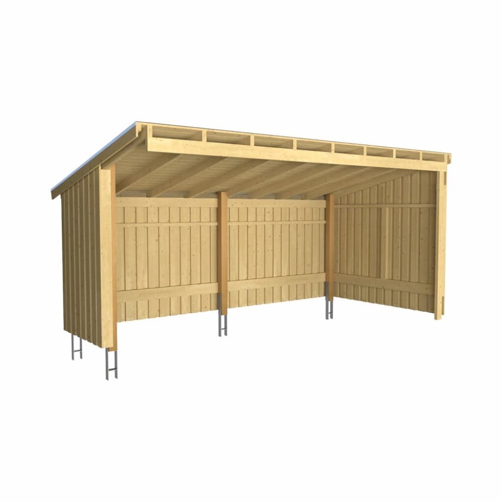 Casetta da giardino a muro Nordic Multi modello 430x217x167/216cm semiaperta set 2 Casetta da giardino PLUS 669700109325 N. figura 1