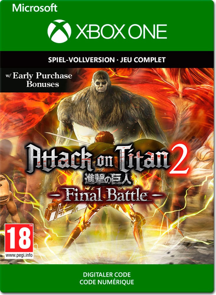 Xbox One - A.O.T. 2 Final Battle Jeu vidéo (téléchargement) 785300145776 Photo no. 1