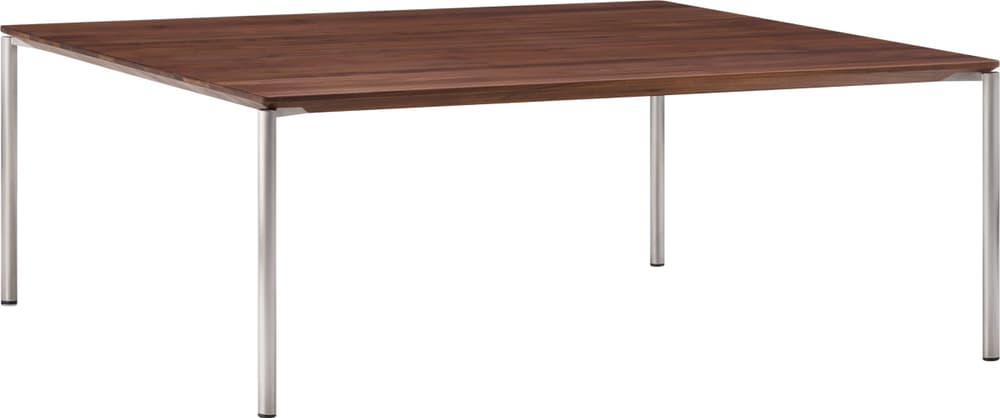 BAO Salontisch BAO Salontisch 402164100000 Grösse B: 90.0 cm x T: 90.0 cm x H: 35.0 cm Farbe Nussbaum massiv / Edelstahl Bild Nr. 1