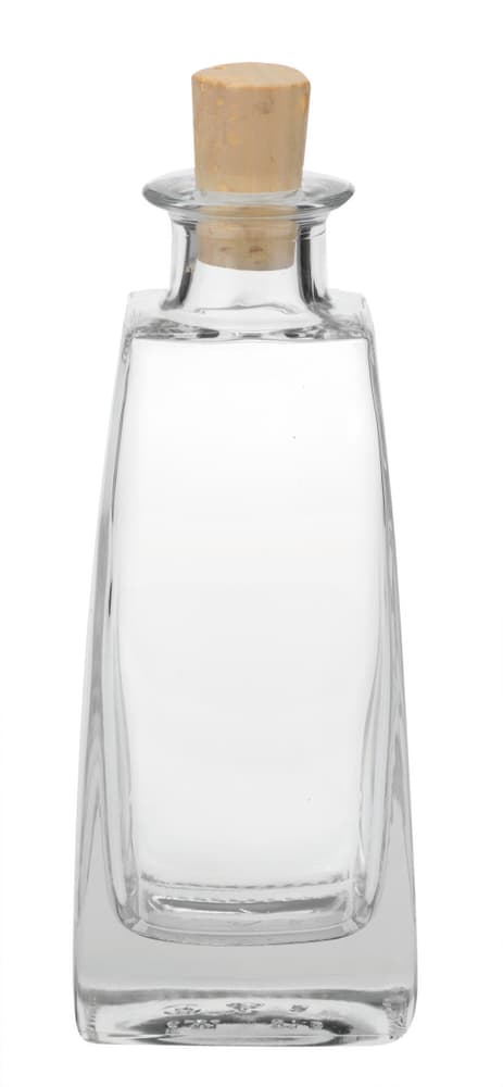 Glasflasche konisch mit Korken 15x6x5cm, 100ml Glasflasche 668355300000 Bild Nr. 1