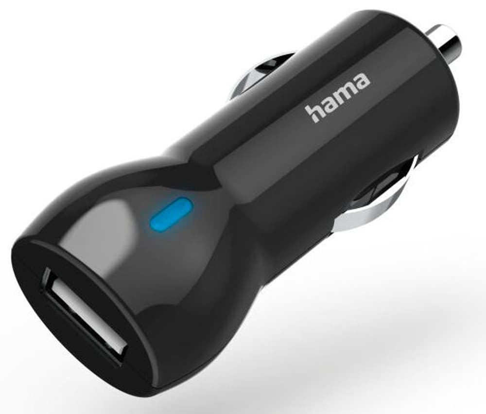 Caricabatteria per auto con porta USB-A, 12 W, nero Adattatore per auto Hama 785300173423 N. figura 1