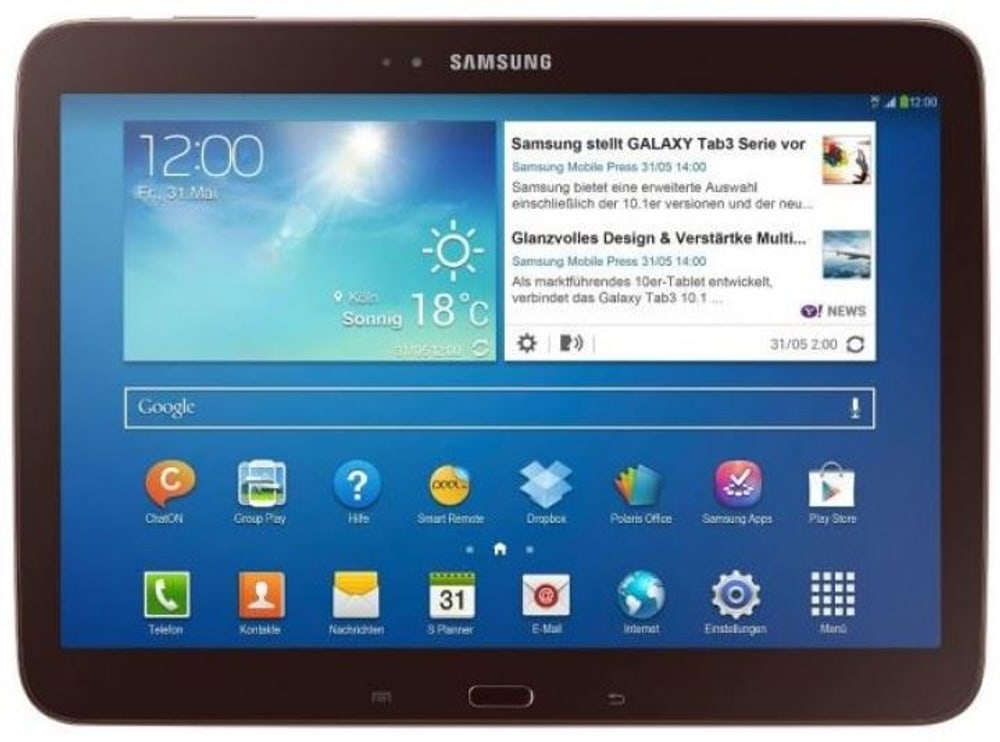 Samsung Galaxy Tab3 10" WiFi 16Ggoldbrow Samsung 79778810000013 Bild Nr. 1