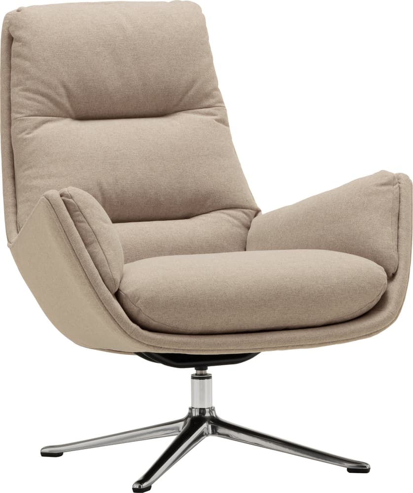 ANDRES Fauteuil 402690207074 Dimensions L: 83.0 cm x P: 94.0 cm x H: 97.0 cm Couleur Beige Photo no. 1