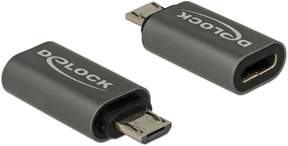 Adaptateur USB 2.0 USB-C femelle – MicroB-USB mâle Adaptateur USB DeLock 785302405027 Photo no. 1