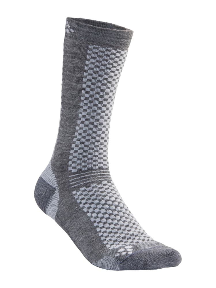 WARM MID 2-PACK SOCK Chaussettes Craft 469736840080 Taille 40-42 Couleur gris Photo no. 1
