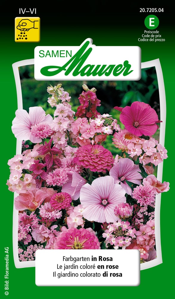 Il giardino colorato di rosa Sementi di fiori Samen Mauser 650103702000 Contenuto 3 g (ca. 100 - 150 piante o 3 - 4 m²) N. figura 1