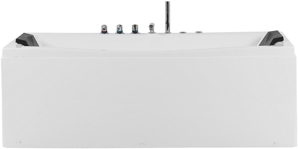 Whirlpool Badewanne weiss mit LED rechteckig 173 x 82 cm MOOR Rechteckige Badewanne Beliani 759209000000 Bild Nr. 1