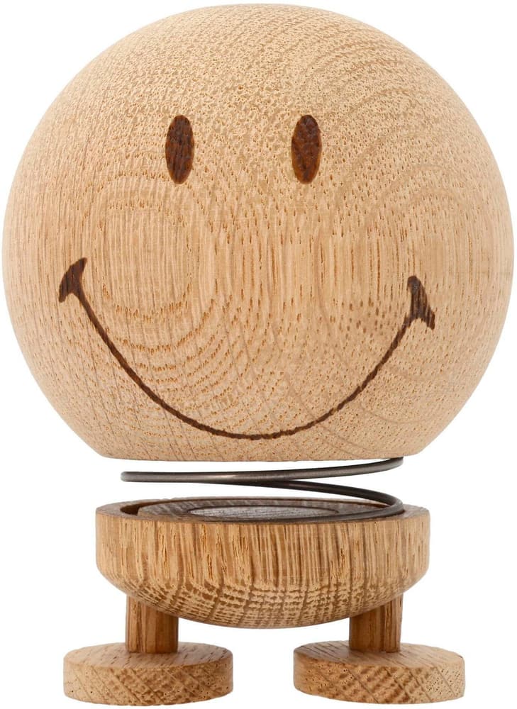 Bumble Smiley Oak M 9,5 cm, Natura Présentoir, Aufsteller Hoptimist 785302424730 N. figura 1
