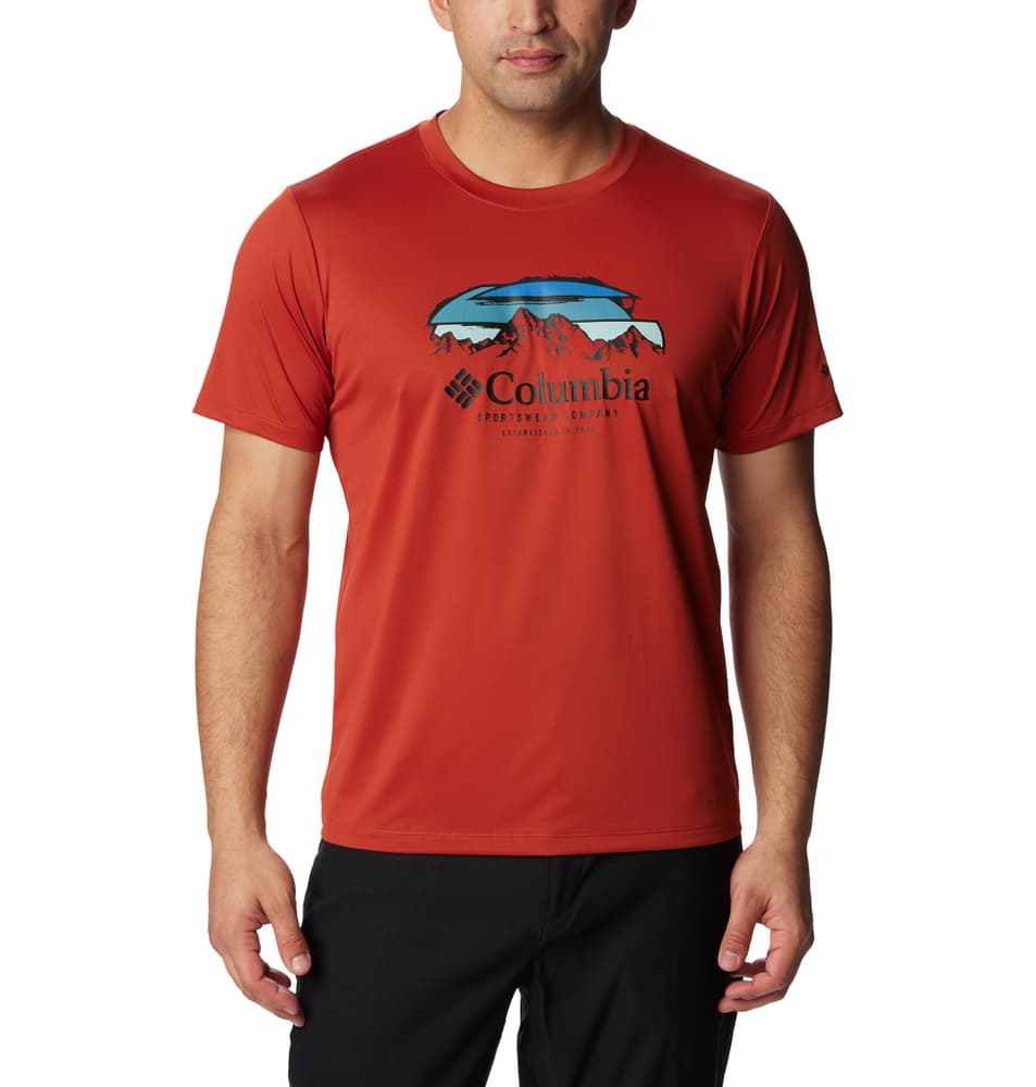Columbia Hike™ Graphic T-shirt de trekking Columbia 467591600624 Taille XL Couleur terre cuite Photo no. 1