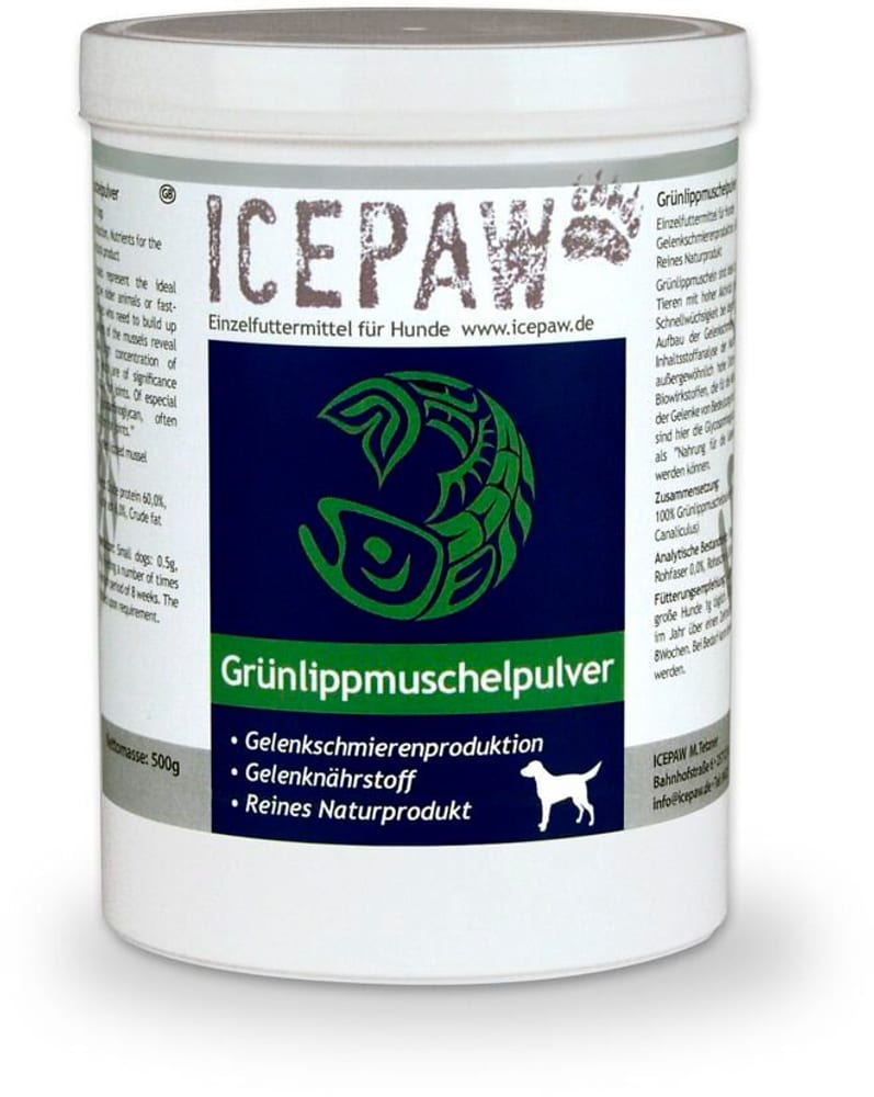 Icepaw Dog Poudre de moules aux lèvres vertes 500 g Icepaw 669700101206 Photo no. 1