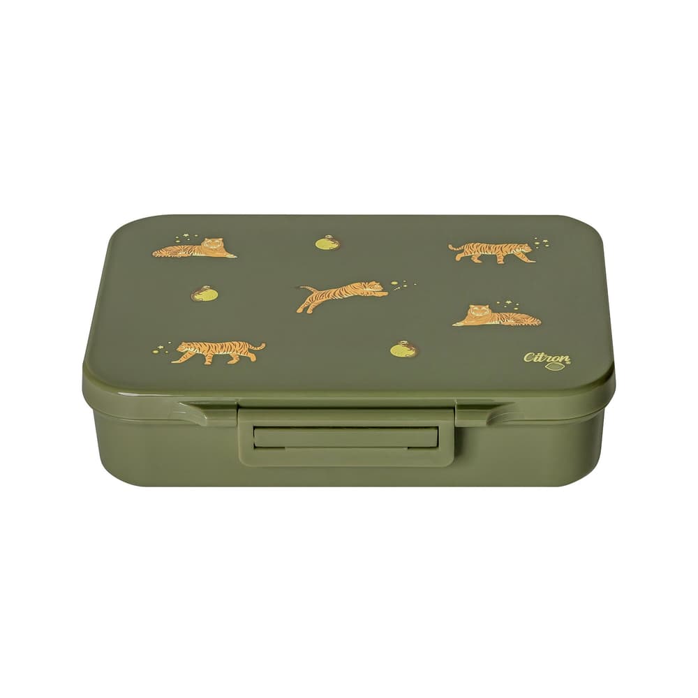CITRON TIGER Lunchbox CITRON TIGER Lunchbox 453222410013 Couleur Vert Dimensions L: 21.0 cm x P: 16.5 cm x H: 5.0 cm Photo no. 1