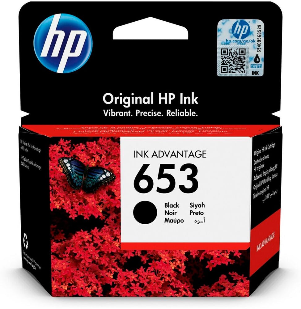 653 Black Original Advantage Cartuccia d'inchiostro HP 785302432204 N. figura 1