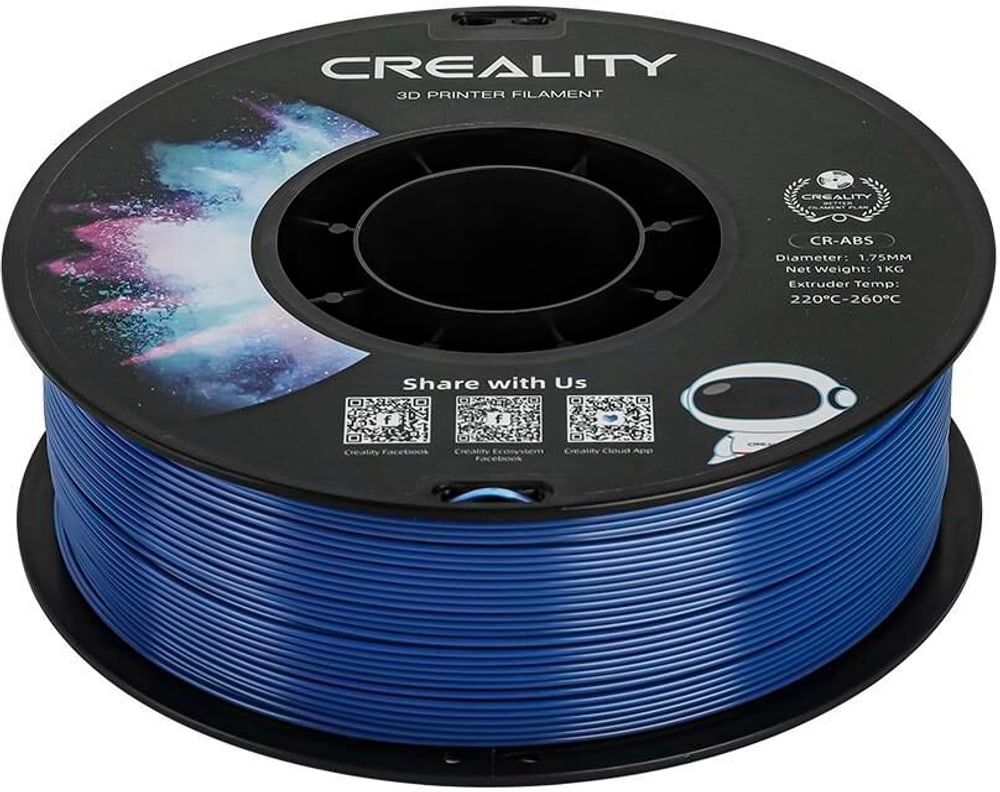 Filament ABS, bleu, 1,75 mm, 1 kg Filament pour imprimante 3D Creality 785302414982 Photo no. 1