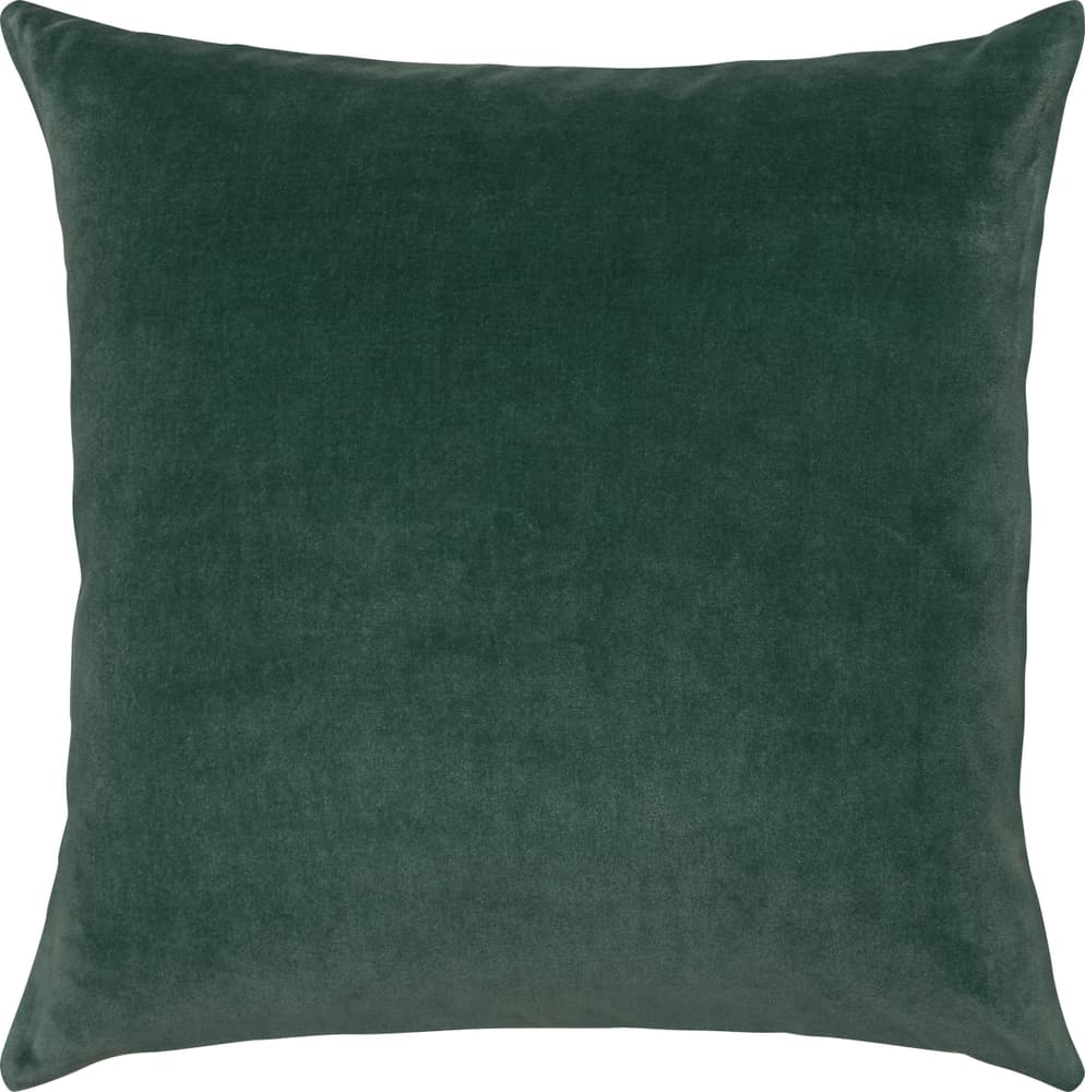 VELLUTO Fodera per cuscino decorativo 450776440863 Colore verde scuro Dimensioni L: 45.0 cm x A: 45.0 cm N. figura 1