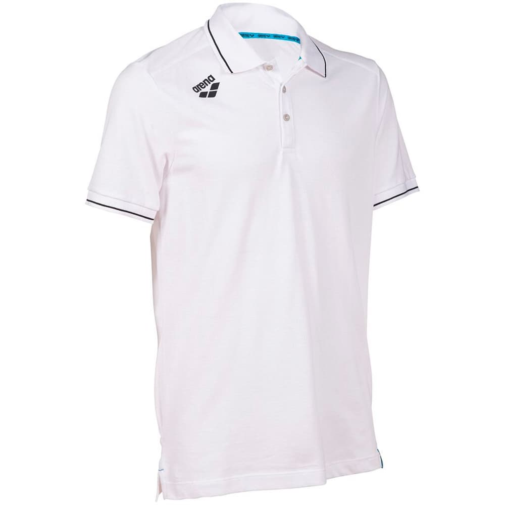 Team Poloshirt Solid Cotton T-shirt Arena 468712900210 Taille XS Couleur blanc Photo no. 1