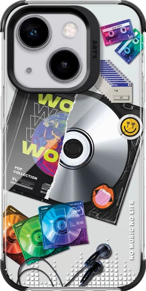 Pop Retro Music, iPhone 15 Cover smartphone Laut 785302408550 N. figura 1