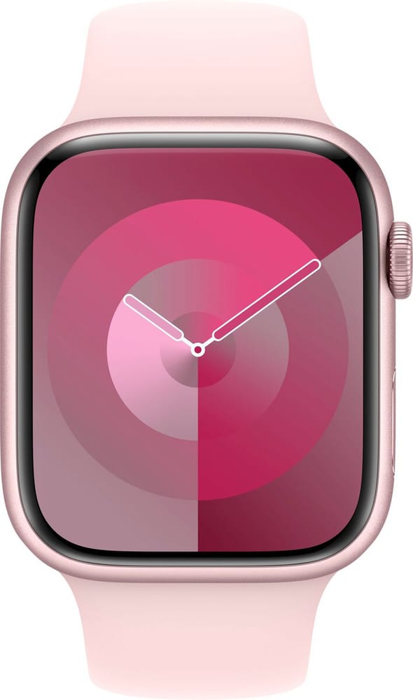 Watch Series 9 GPS 45mm Pink Aluminium Case with Light Pink Sport Band - M/L Montre connectée Apple 785302407470 Photo no. 1