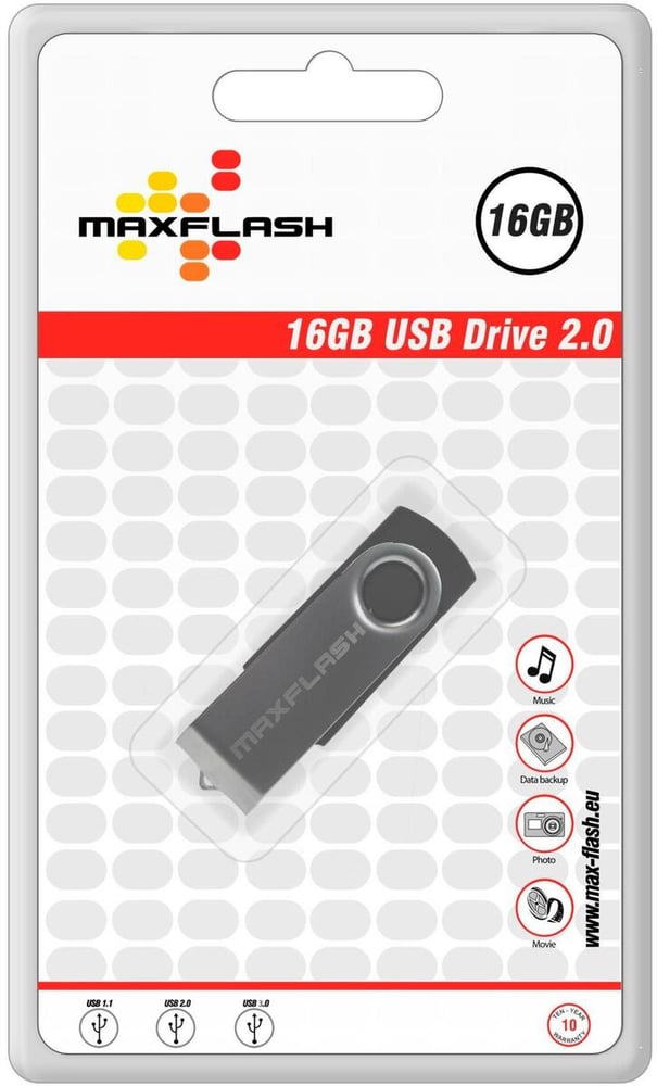 Standard USB2.0 16 GB Clé USB MaxFlash 785302404297 Photo no. 1