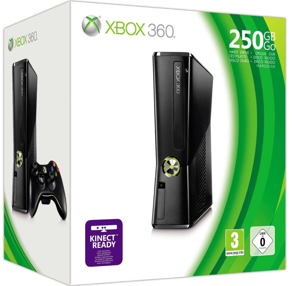 Xbox 360 Konsole 250GB schwarz matt Microsoft 78543180000016 Bild Nr. 1