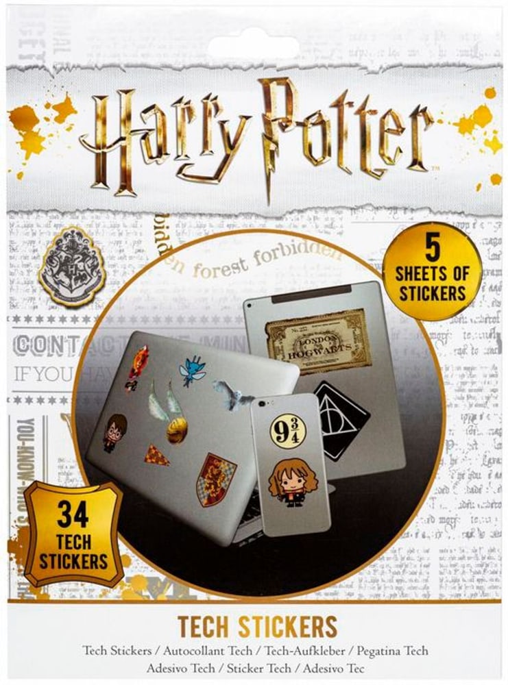 Harry Potter Tech Sticker Merch Pyramid Internationa 785302408112 N. figura 1