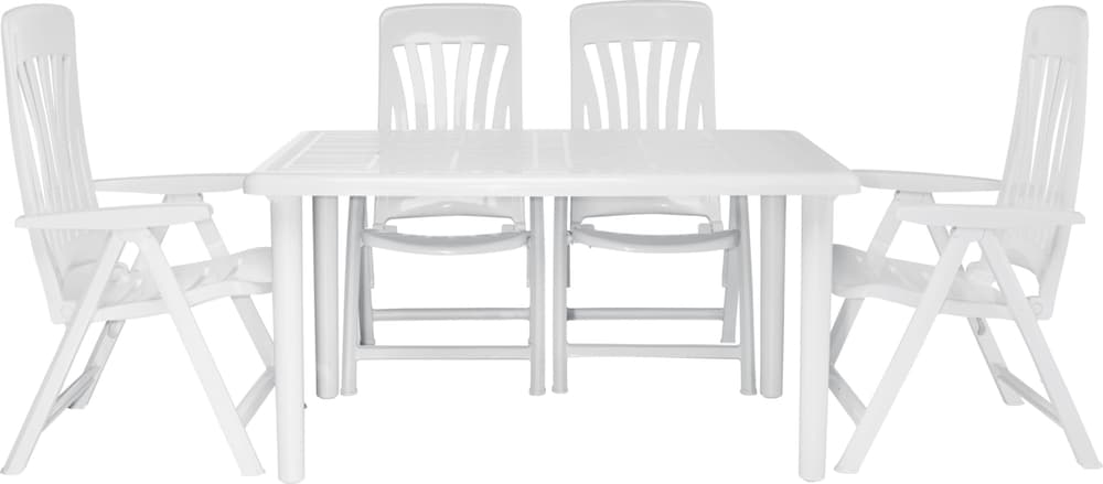 Set con tavolo e 4 sedie Gartenstühle + Gartentisch Resol 75318230000017 No. figura 1
