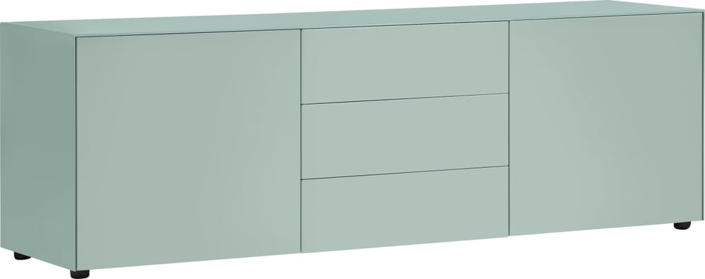 LUX Buffet bas 400840900041 Dimensions L: 180.0 cm x P: 46.0 cm x H: 56.0 cm Couleur Bleu clair Photo no. 1