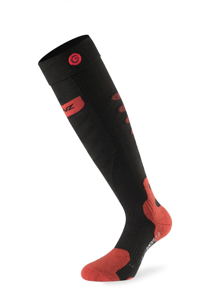 Heat Sock 5.0 Toe Cap Calzini riscaldati Lenz 461826900520 Taglie L Colore nero N. figura 1