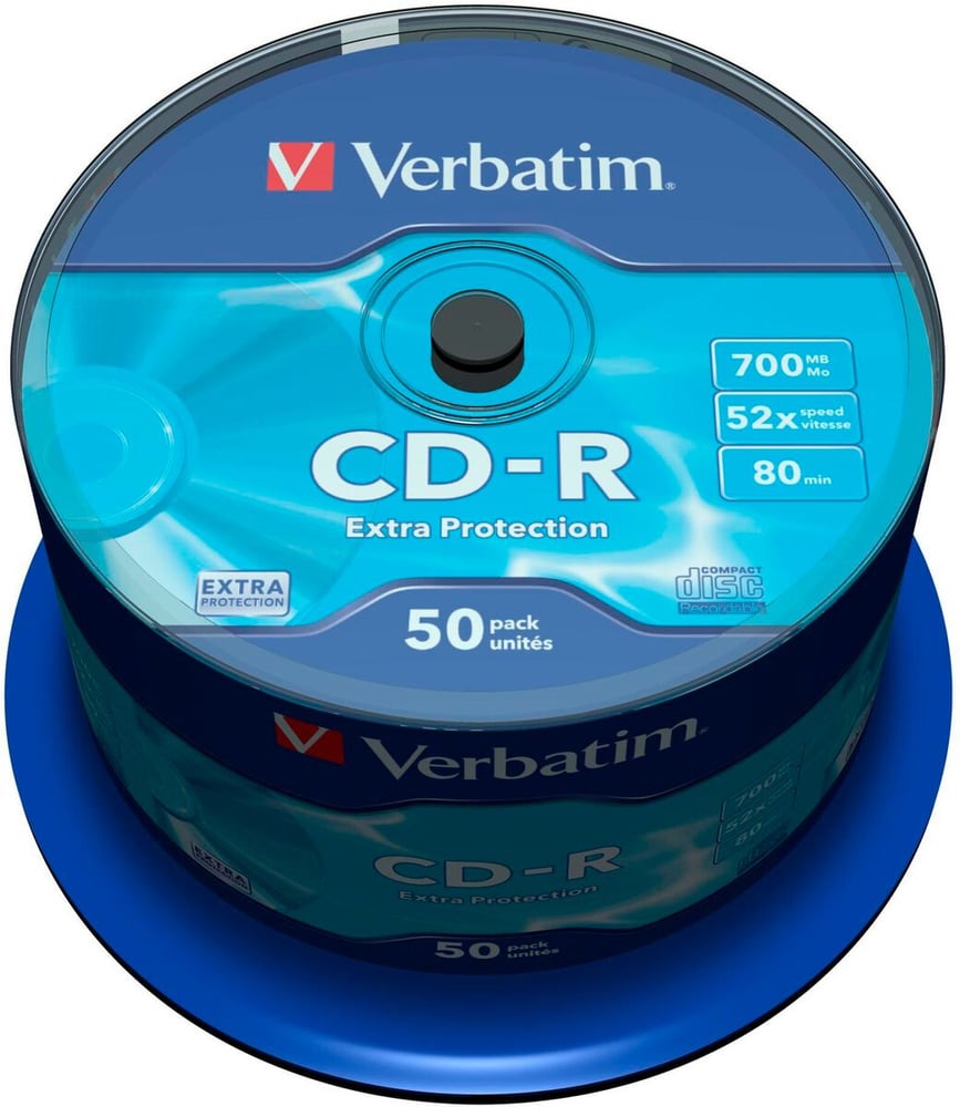 CD-R 0.7 GB, Spindel (50 Stück) CD Rohlinge Verbatim 785302435950 Bild Nr. 1