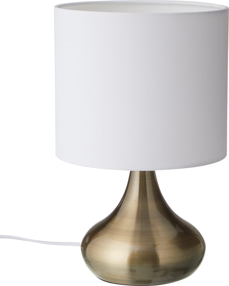 ORIANA Lampada da tavolo 421224800070 Dimensioni L: 20.0 cm x P: 11.5 cm x A: 31.0 cm Colore Bronzo, Bianco N. figura 1