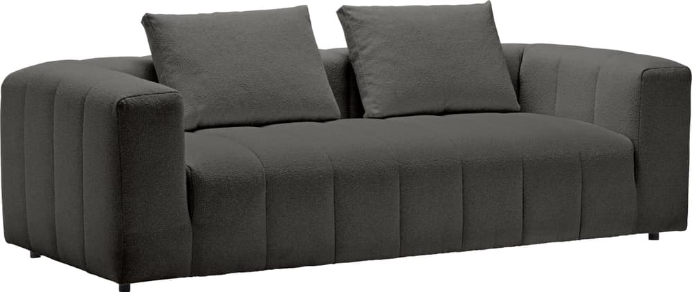 RAYAS 3er-Sofa 405885130384 Grösse B: 237.0 cm x T: 105.0 cm x H: 64.5 cm Farbe Anthrazit Bild Nr. 1