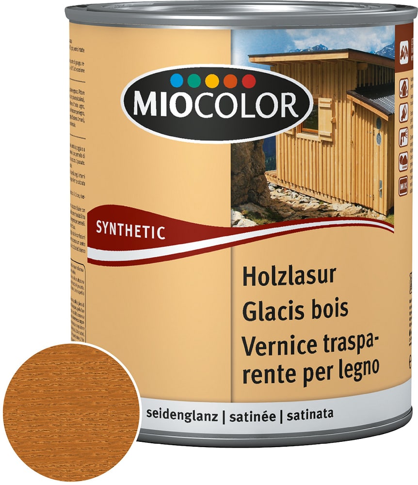 Miocolor Vernice trasparente per legno Teak 750 ml Vernice trasparente per  legno - comprare da Do it + Garden Migros