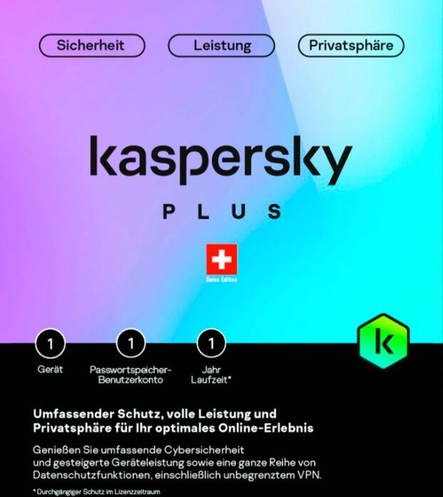 Plus (1 Device) (D/F/I) [PC/Mac/Android/iOS] Antivirus (Box) Kaspersky 799156000000 Bild Nr. 1