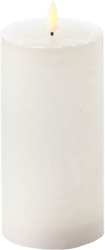 Candela a cilindro Rustico Candela LED Balthasar 657596300001 Colore Bianco Dimensioni ø: 7.5 cm x L: 8.0 cm x A: 15.0 cm N. figura 1