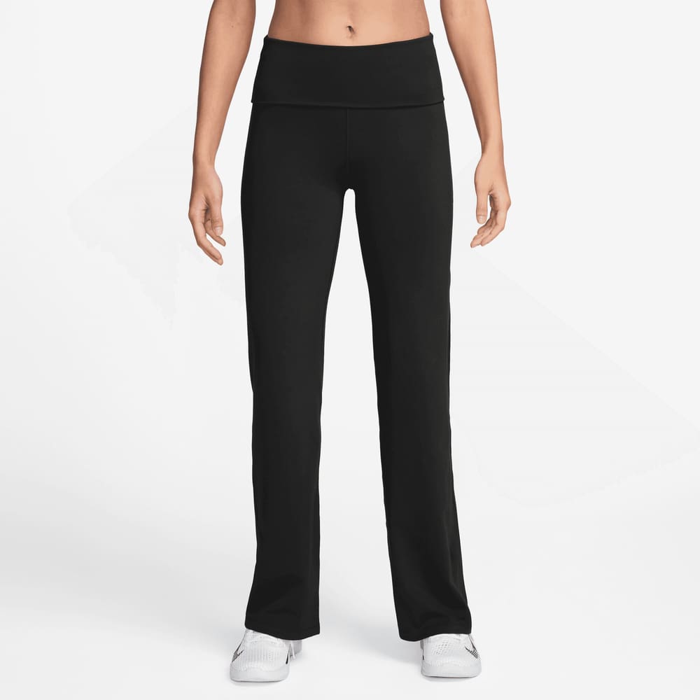 W Dri-Fit One HR Foldover Pant Pantalone sportivi Nike 471877200420 Taglie M Colore nero N. figura 1