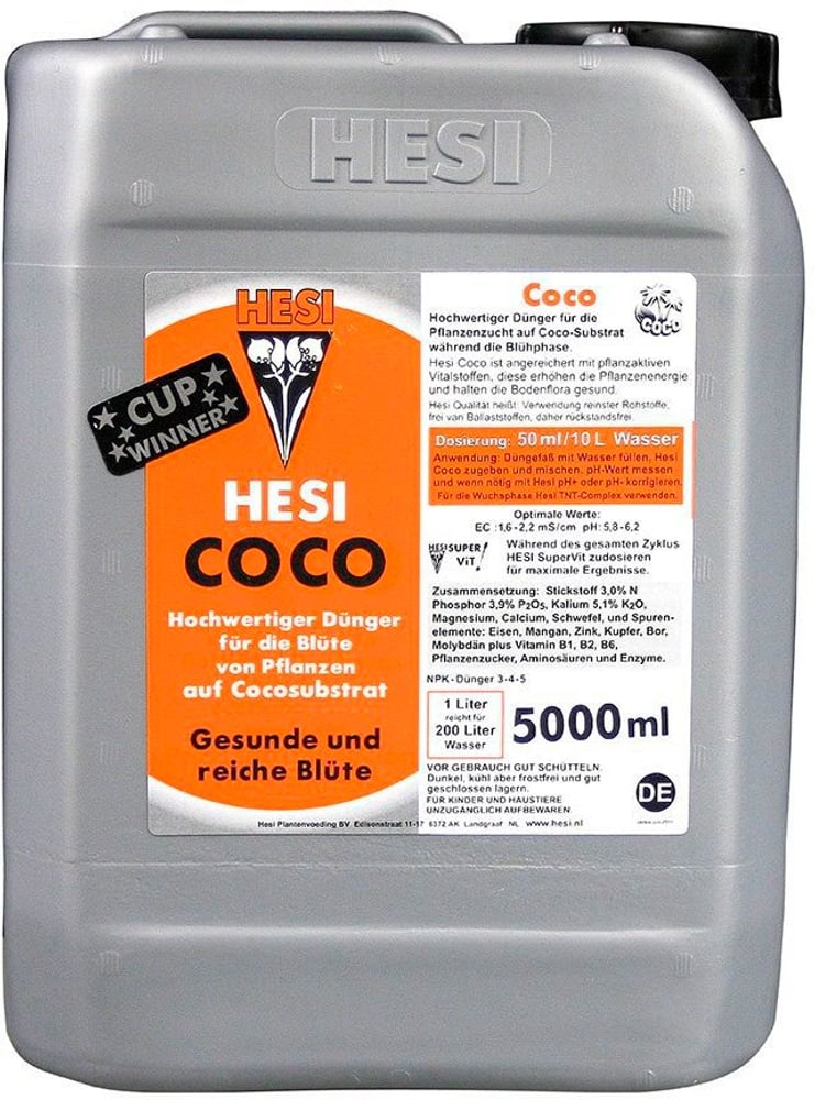 Coco 5 litri Fertilizzante liquido Hesi 669700104203 N. figura 1