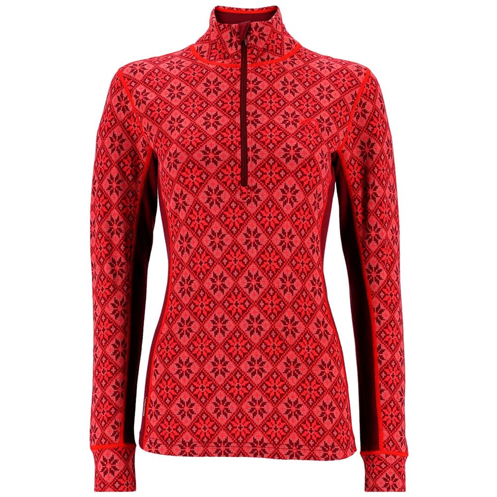 Rose Langarmshirt Kari Traa 477098400430 Grösse M Farbe rot Bild-Nr. 1