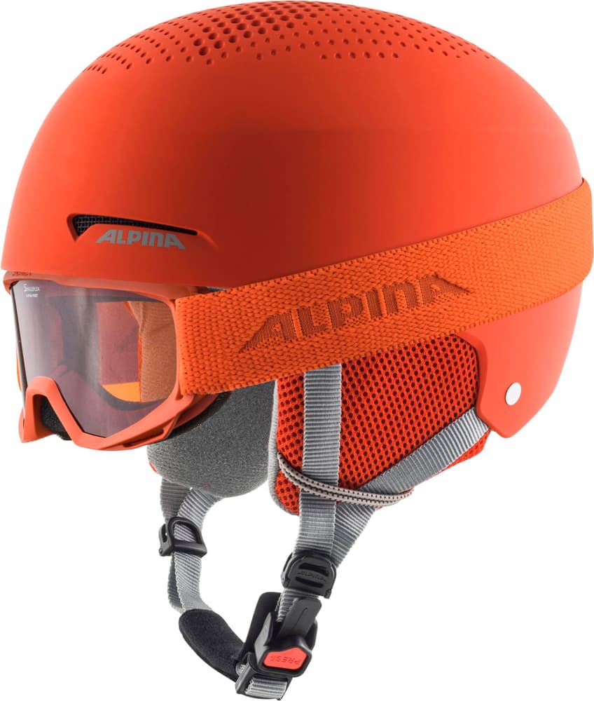 ZUPO SET (+Piney) Casco da sci Alpina 468819151034 Taglie 51-55 Colore arancio N. figura 1