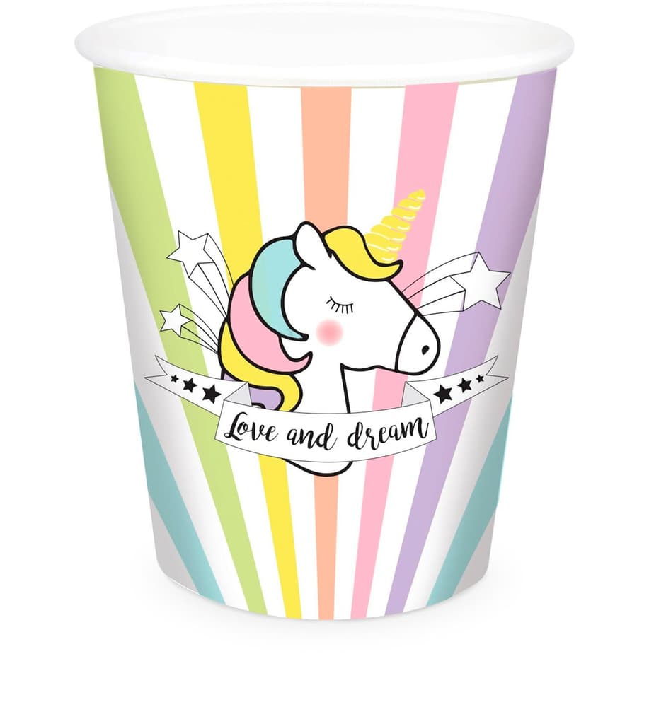 Unicorno Bicchieri di carta ScrapCooking 667066600000 N. figura 1