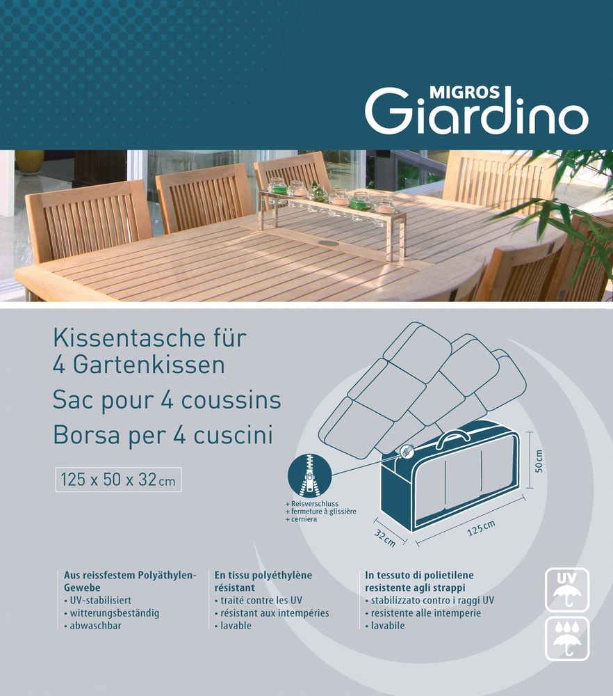 Schutzhülle für 4 Kissen Schutzhülle Kissen Do it + Garden 753206100000 Bild Nr. 1