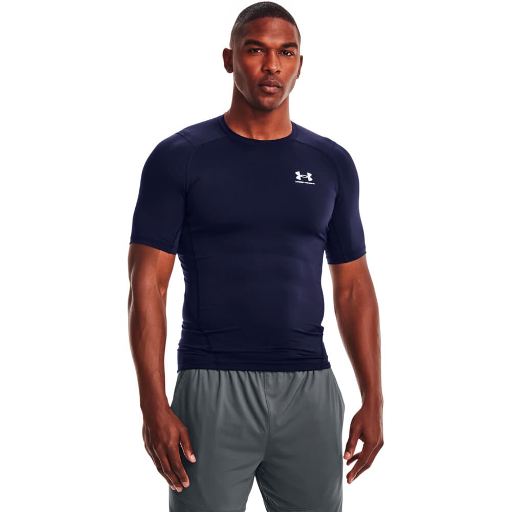 HG Armour Comp SS T-shirt Under Armour 471856600422 Taglie M Colore blu scuro N. figura 1